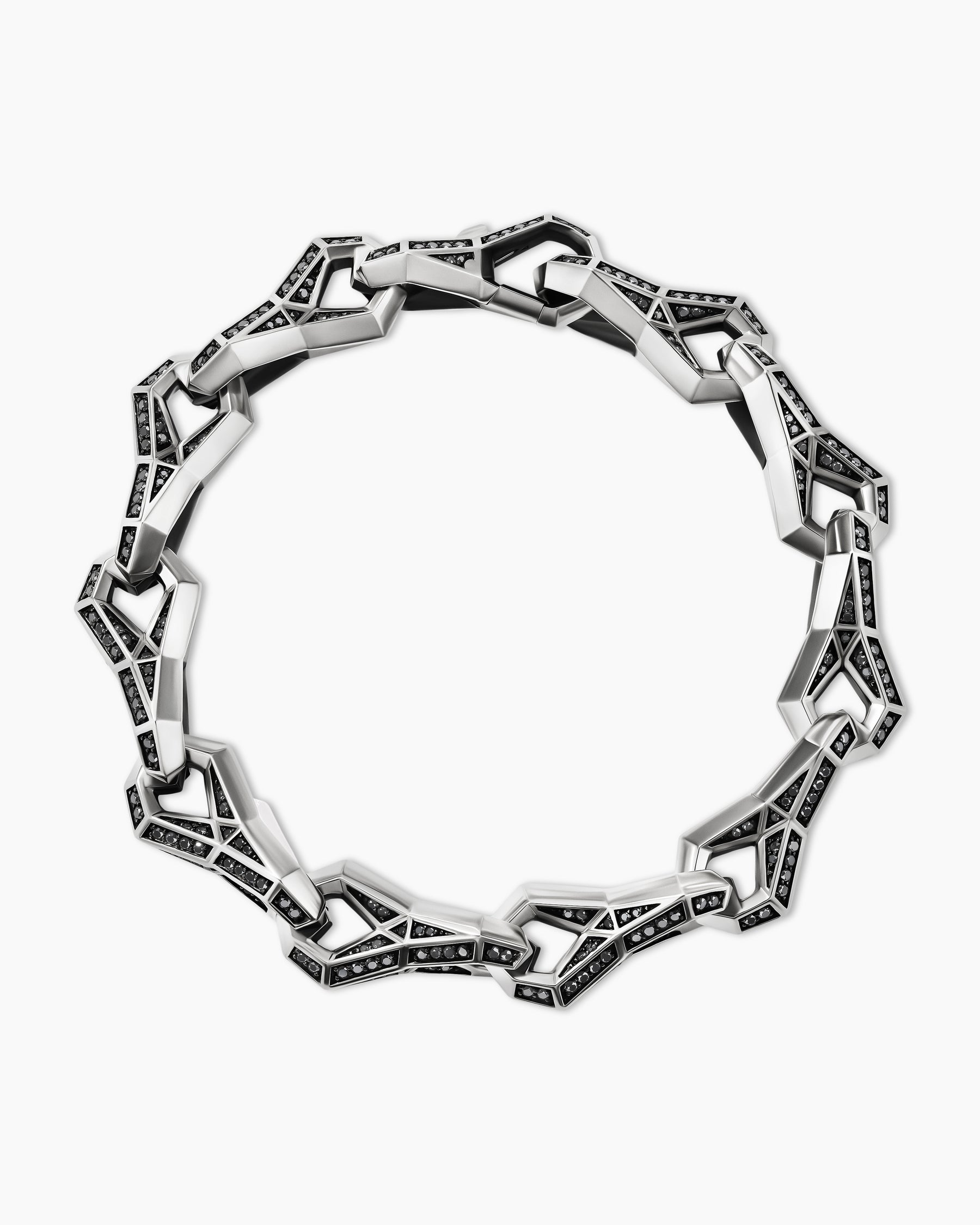 Monogram Chain Link Bracelet Silver