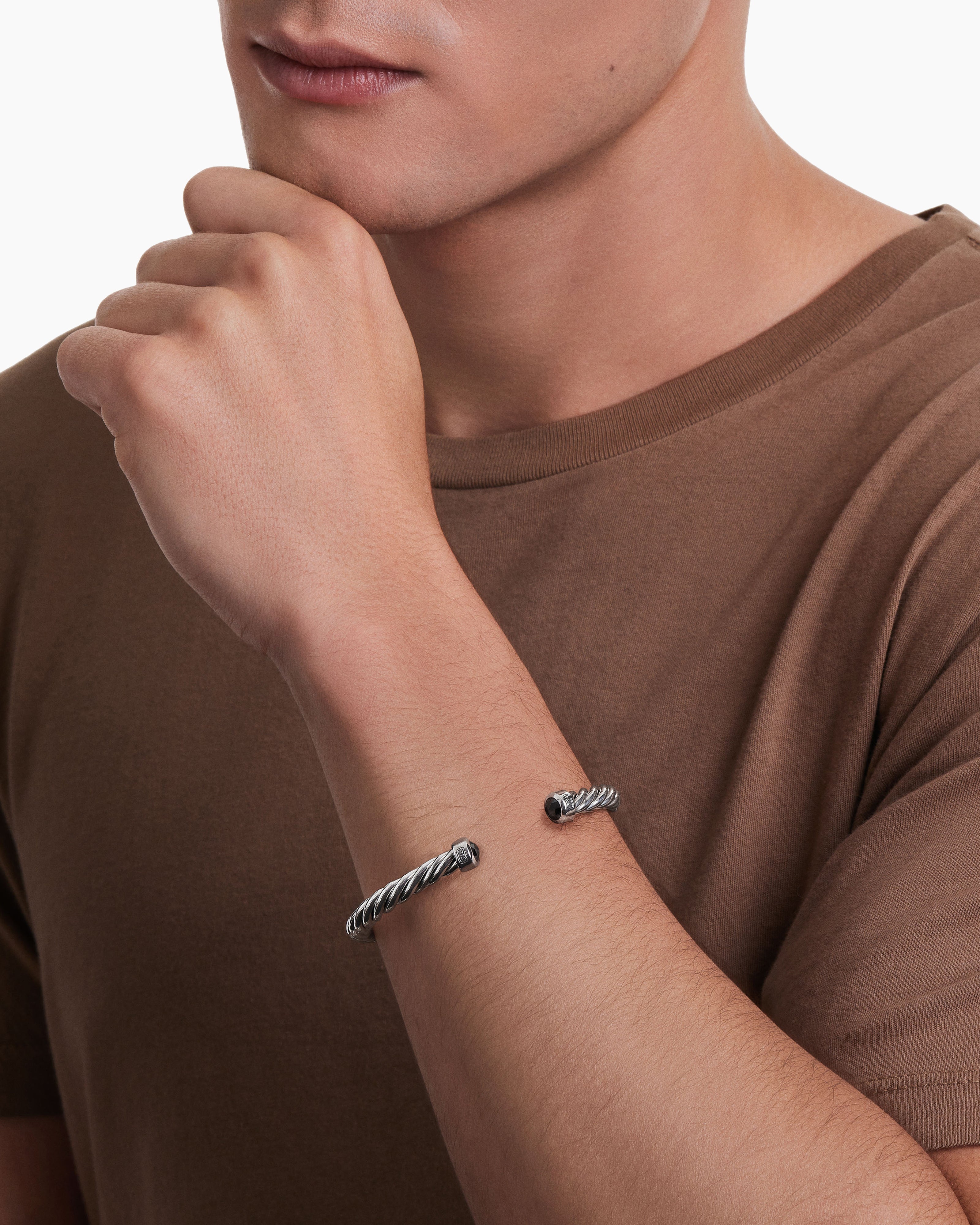 5MM Silver Twisted Cuff Bangle Bracelet For Men And Women Designer Hook  Charm Bracelet Exquisite Simple Fashion Cable Mens Jewelry Accessories From  Chanel_store, $21.12 | DHgate.Com