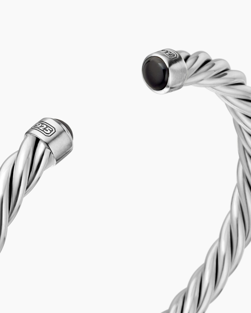 Bracelet-manchette Cable en argent sterling, 6 mm hommes