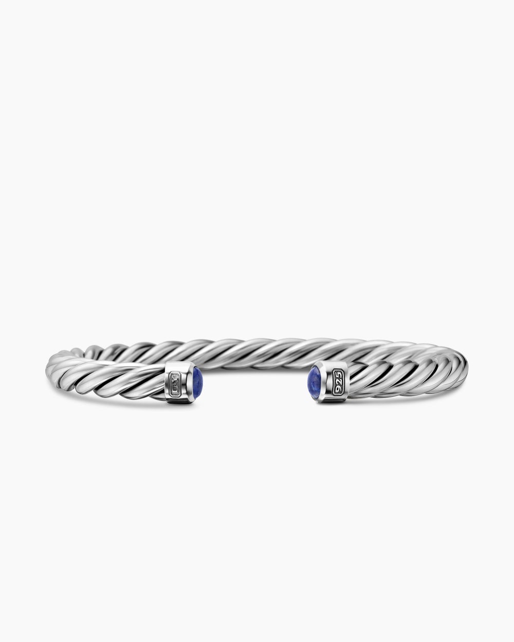 Bracelet-manchette Cable en argent sterling, 6 mm hommes