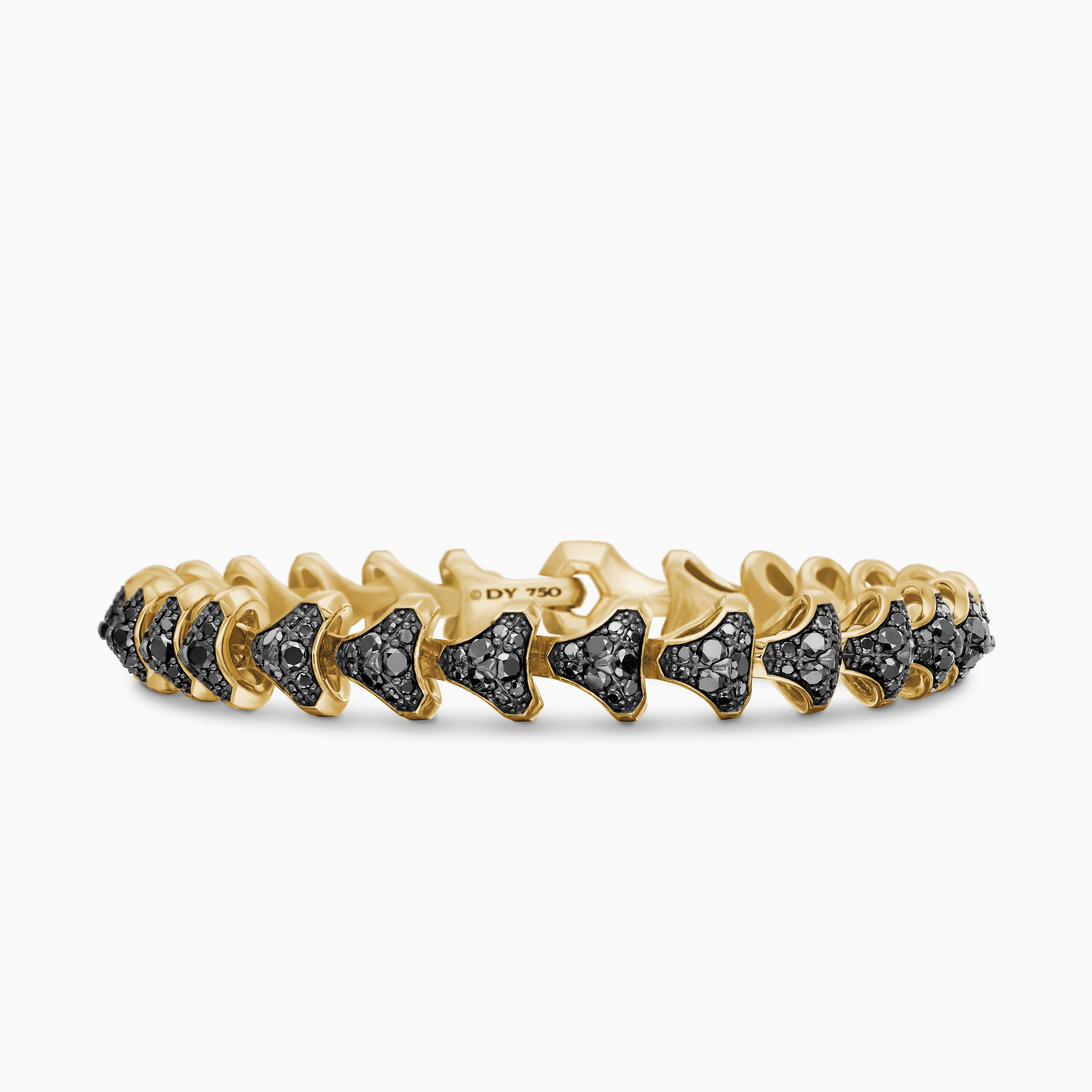Mens Armory Link Bracelet in 18K Yellow Gold, 9.5mm