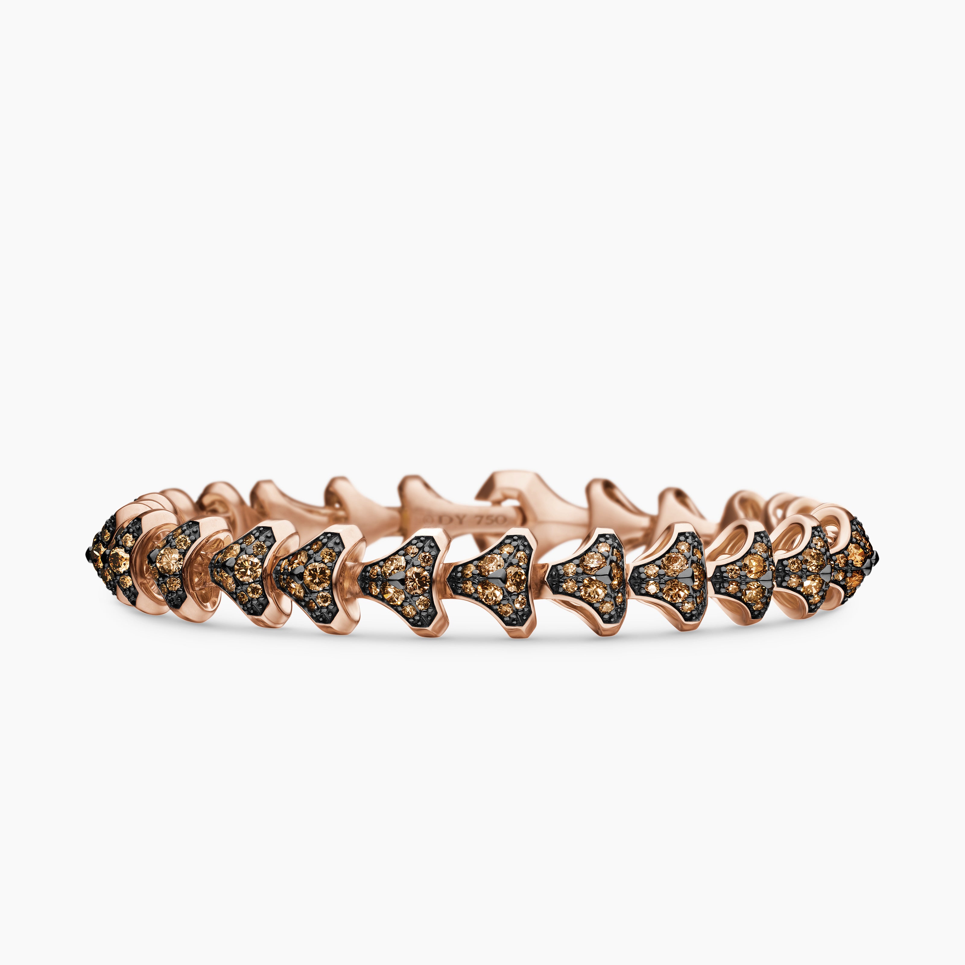 Mens Armory Link Bracelet in 18K Rose Gold, 9.5mm