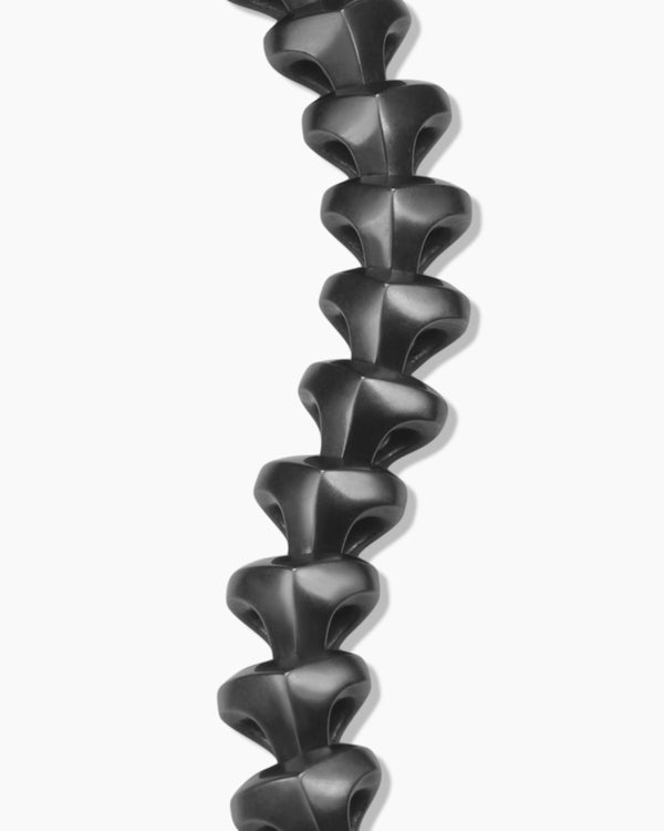 Bracelet à maillons Armory en titane noir, 9,5 mm