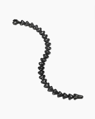 Armoury® Link Bracelet in Black Titanium with Black Diamonds