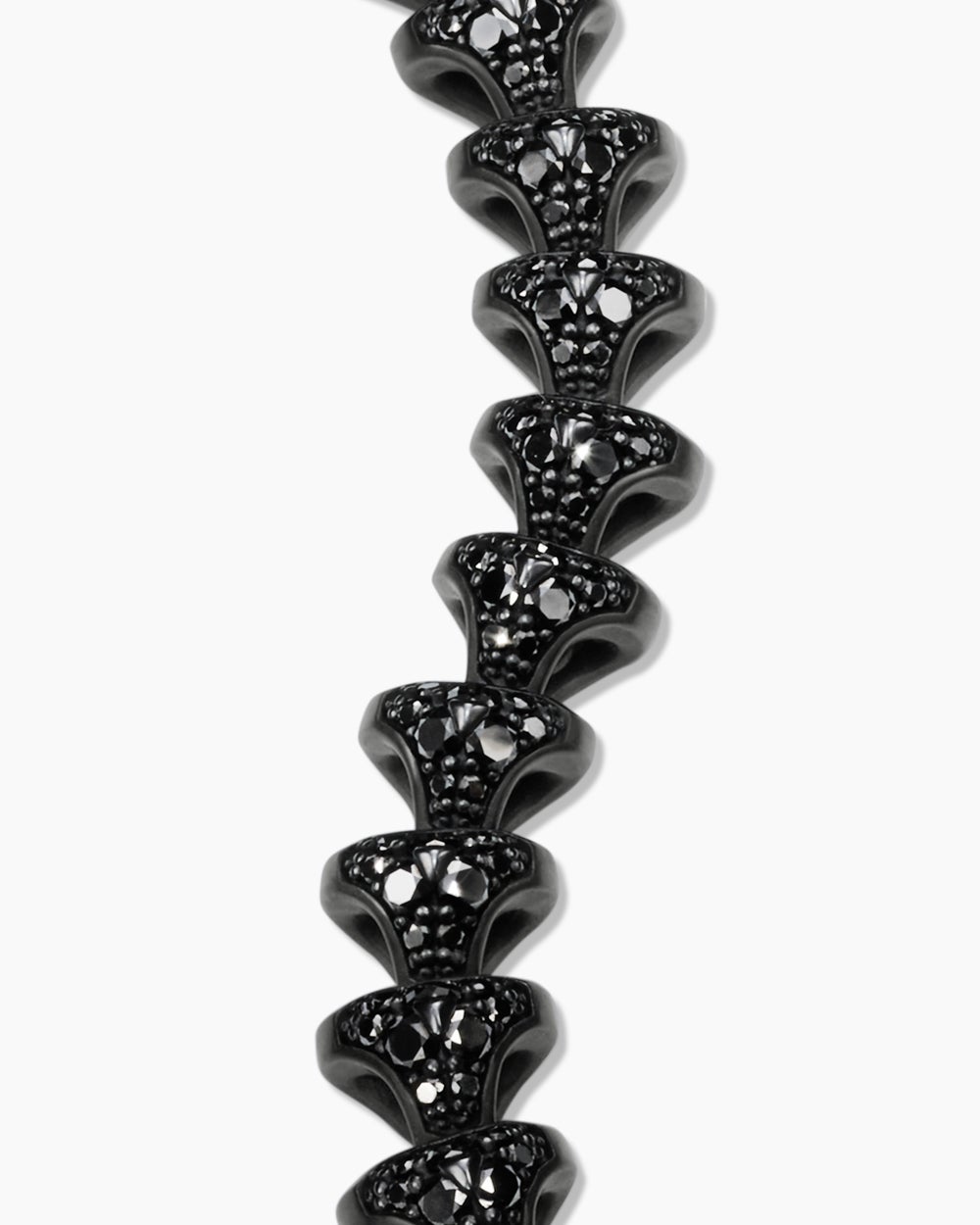 Mens Armory Link Bracelet in Black Titanium, 9.5mm