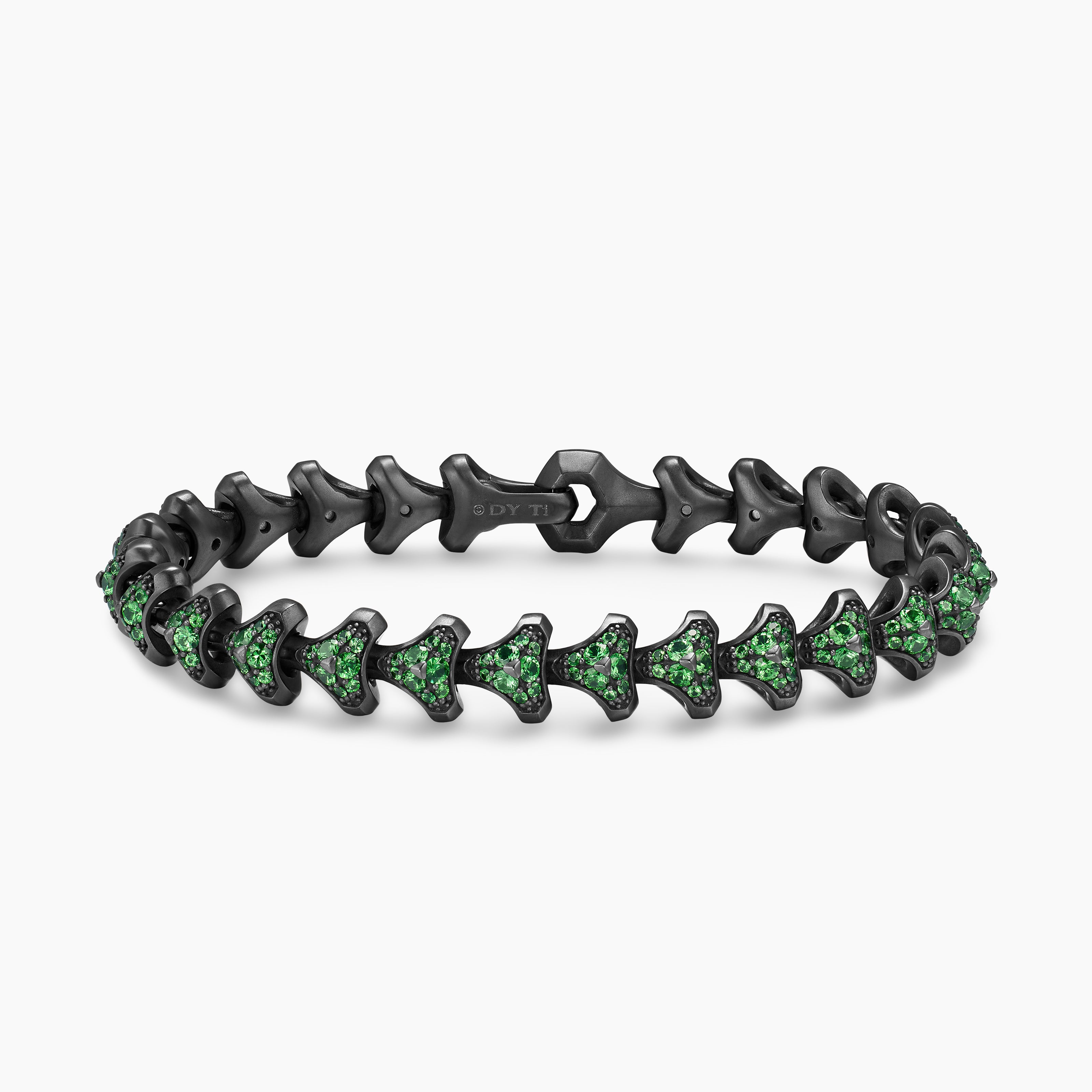 Mens Armory Link Bracelet in Black Titanium, 9.5mm
