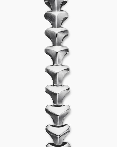 Mens Armory Link Bracelet in Sterling Silver, 9.5mm
