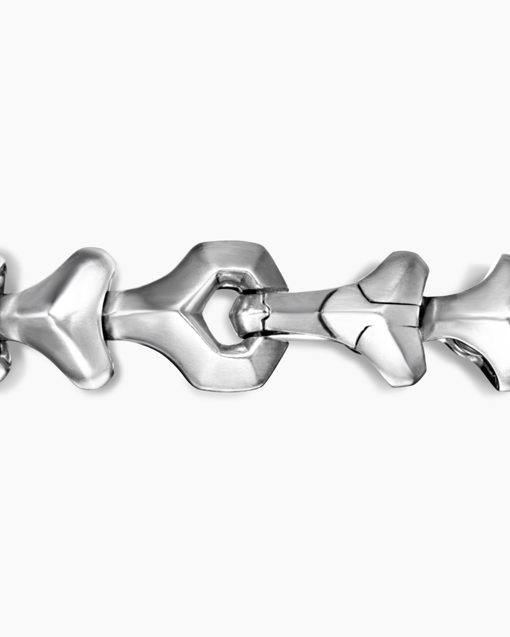 Mens Armoury Link Bracelet in Sterling Silver, 9.5mm