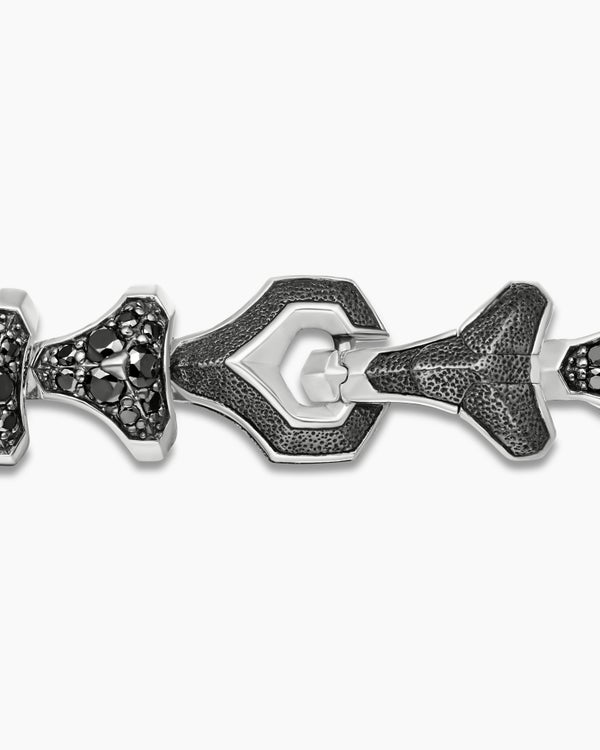 Bracelet à maillons Armory en argent sterling avec pavé, 9,5 mm