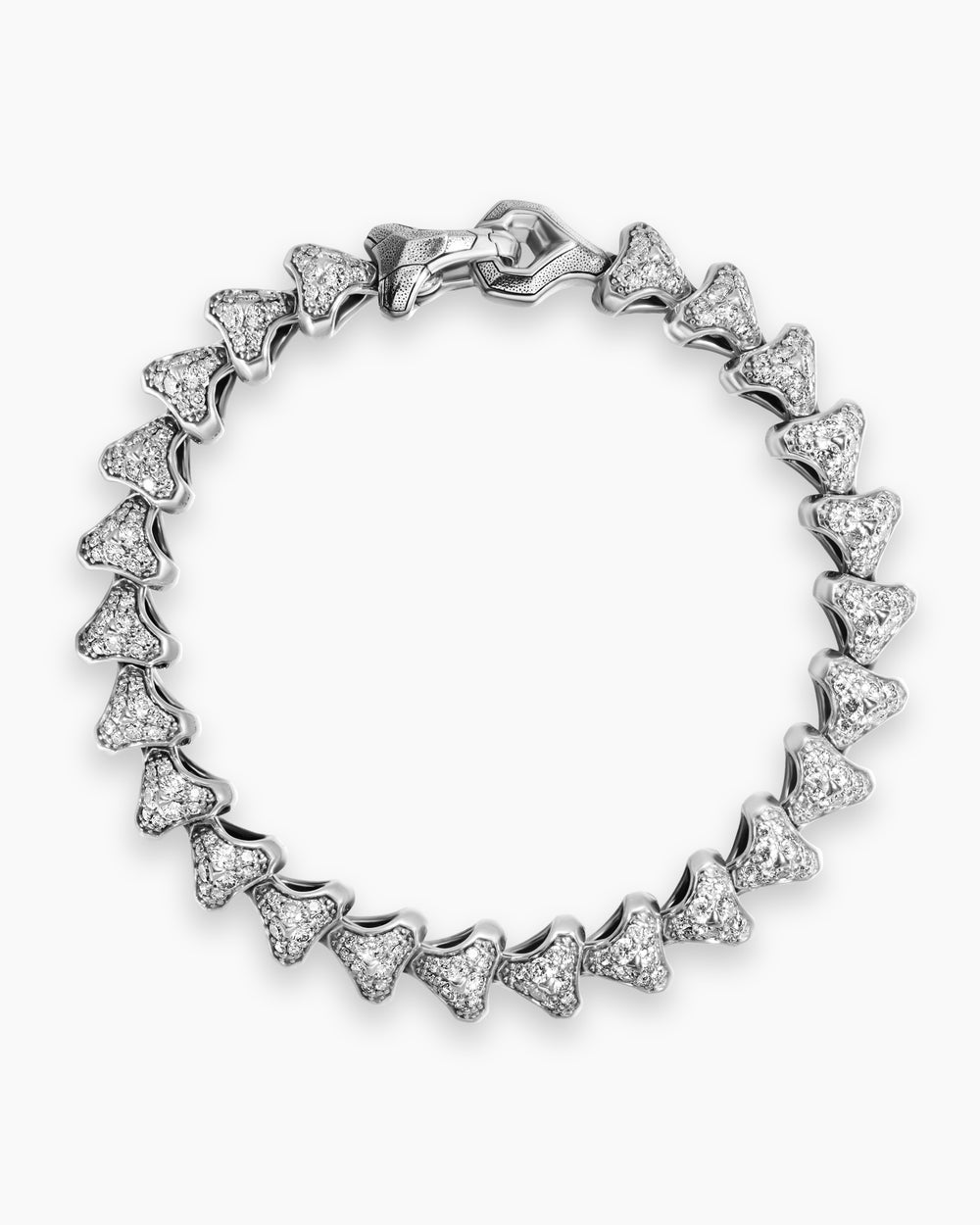 Mens Armory Link Bracelet in Sterling Silver, 9.5mm