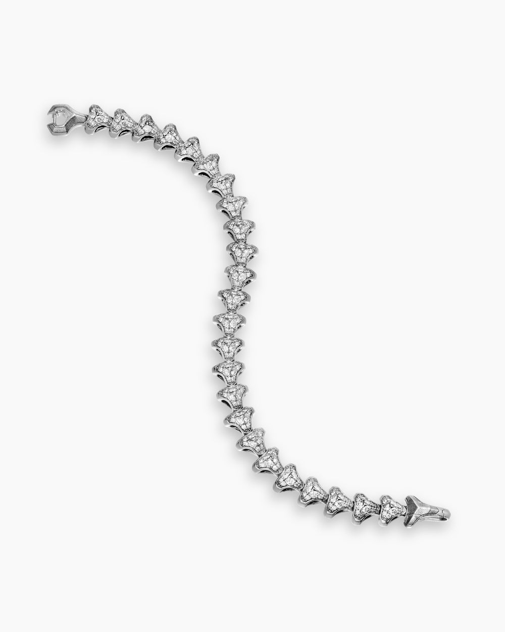 Mens Armory Link Bracelet in Sterling Silver, 9.5mm