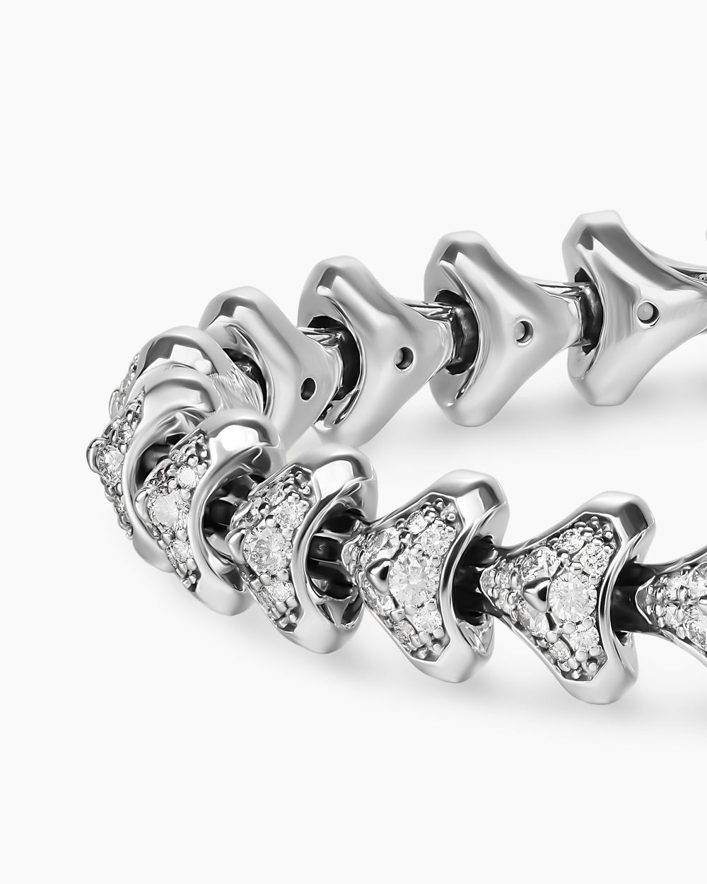 Mens Armory Link Bracelet in Sterling Silver, 9.5mm