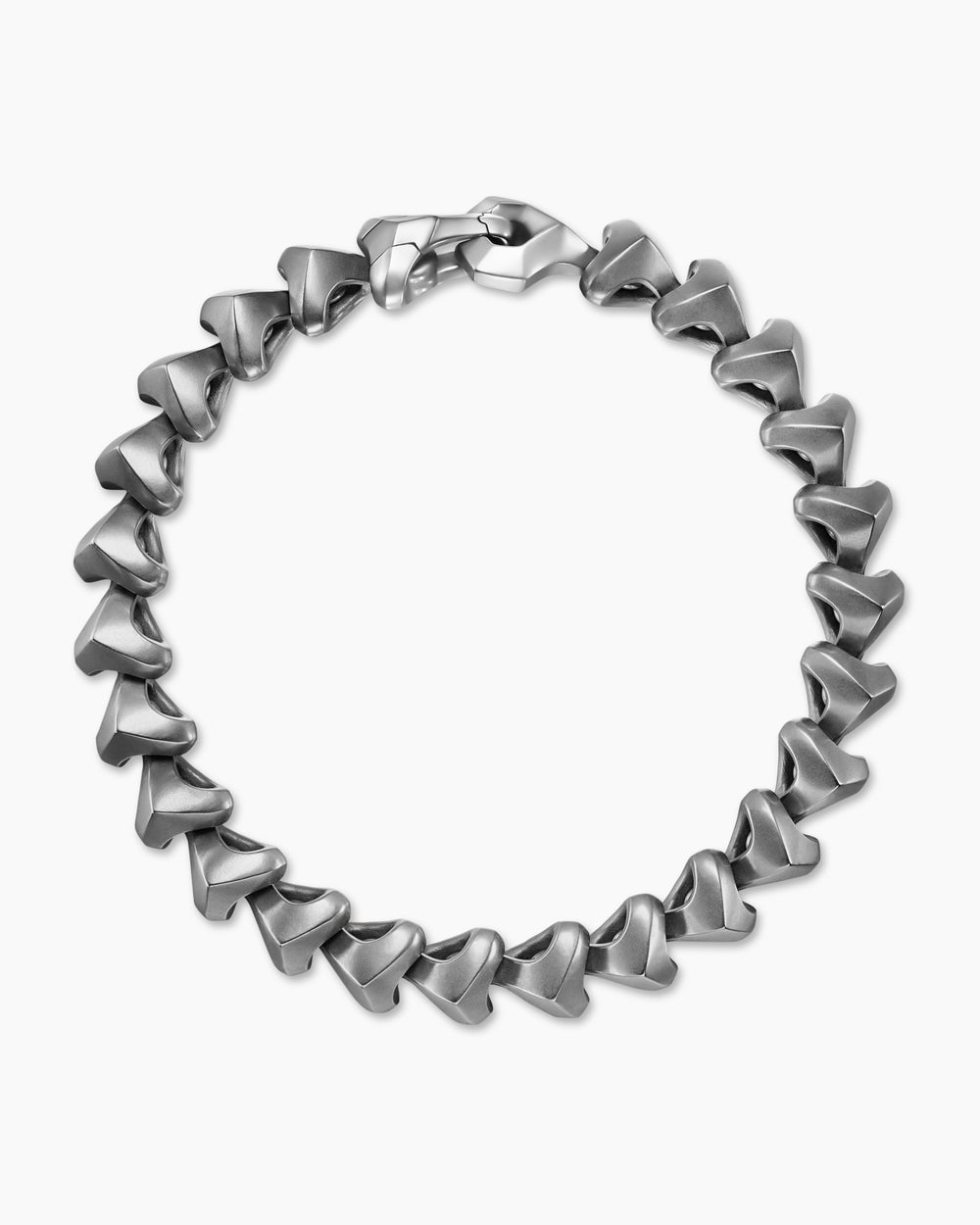 Bracelet à maillons Armory en titane anthracite avec argent sterling, 9,5 mm hommes