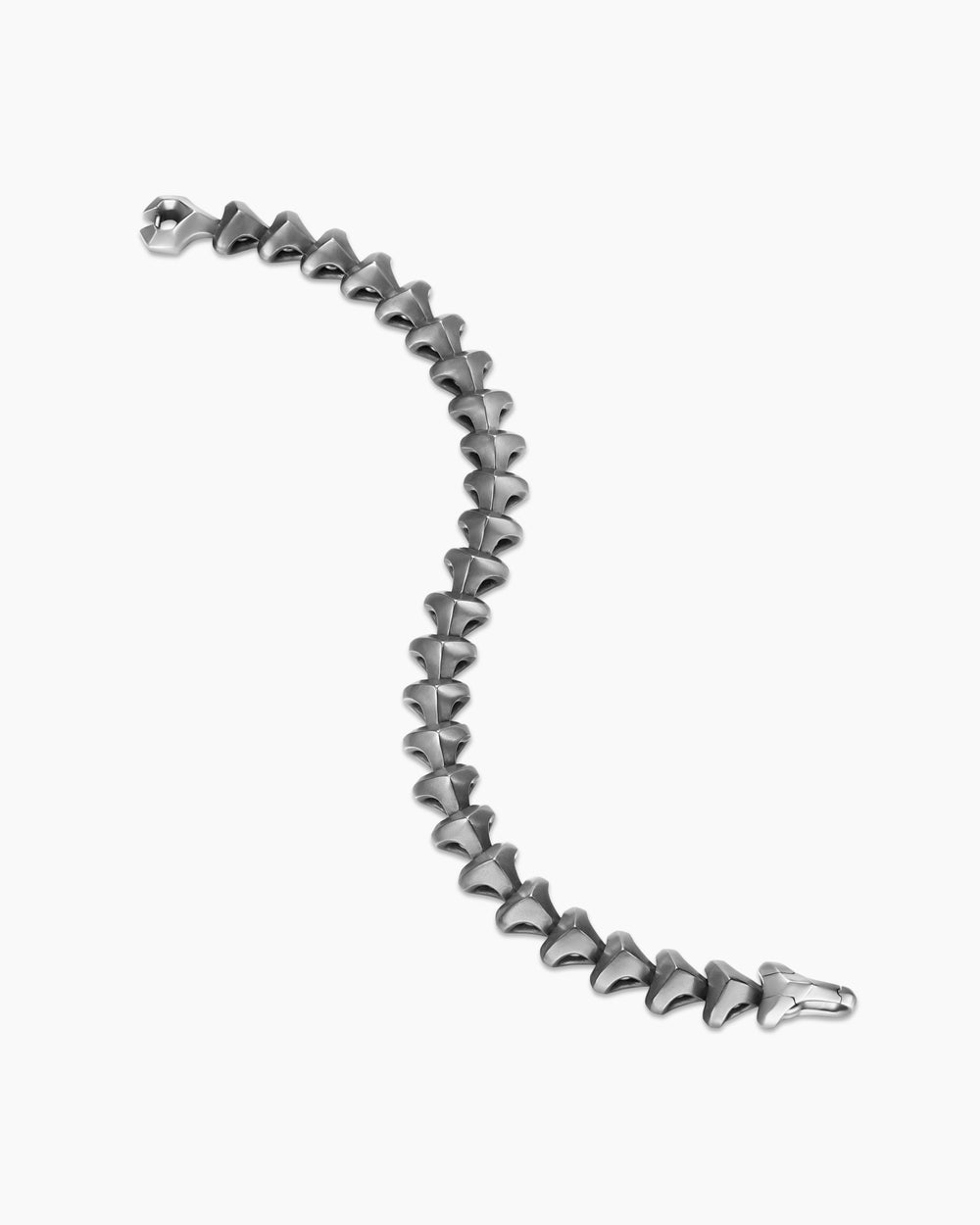 Bracelet à maillons Armory en titane anthracite avec argent sterling, 9,5 mm hommes