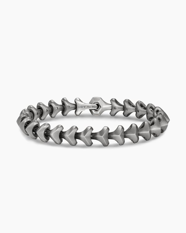Bracelet à maillons Armory en titane anthracite, 9,5 mm