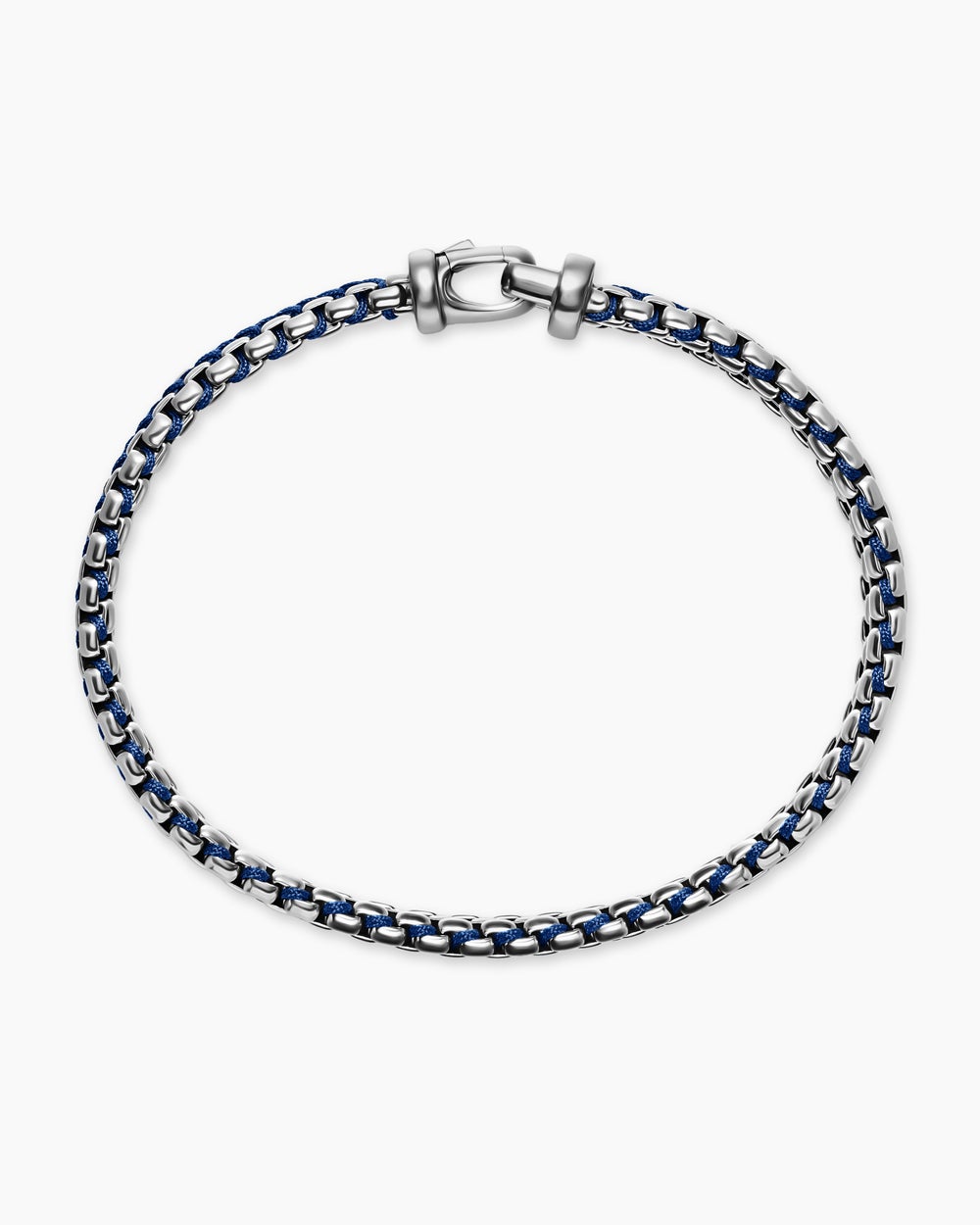 Bracelet Box Chain tissé en argent sterling, 10 mm hommes