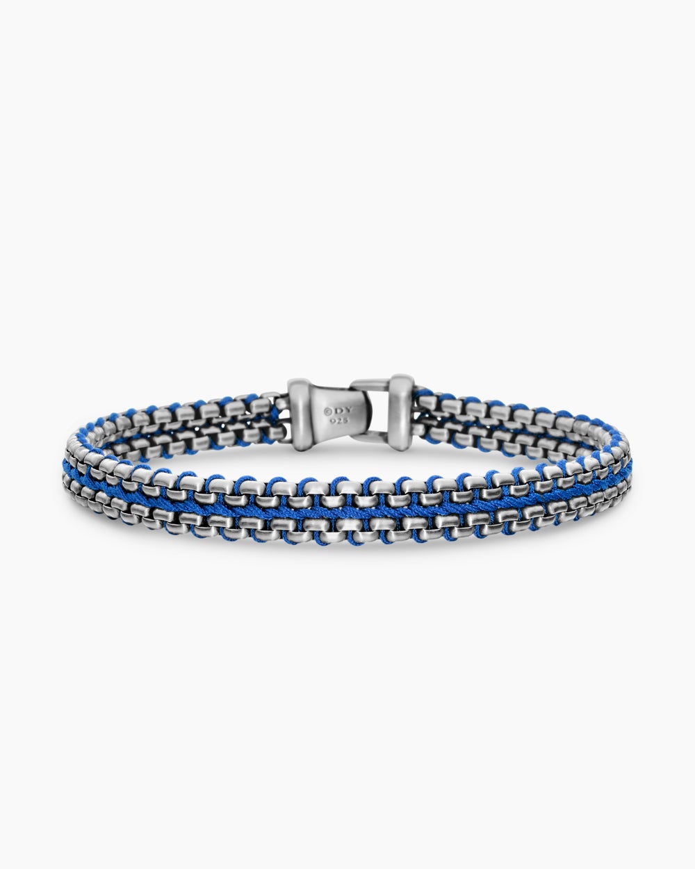Bracelet Box Chain tissé en argent sterling, 10 mm hommes