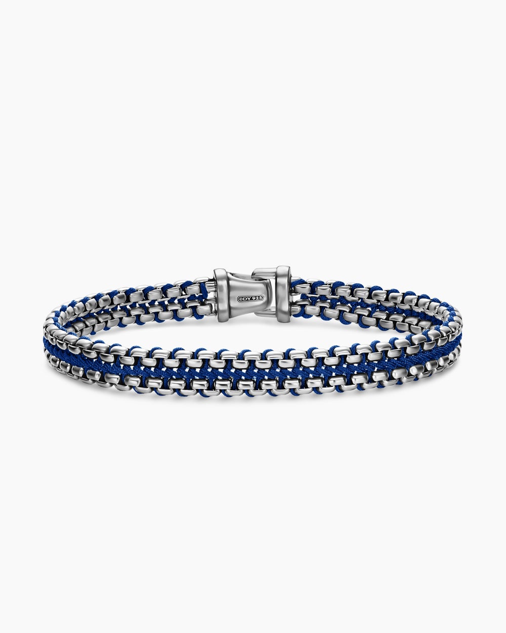 Bracelet Box Chain tissé en argent sterling, 10 mm hommes