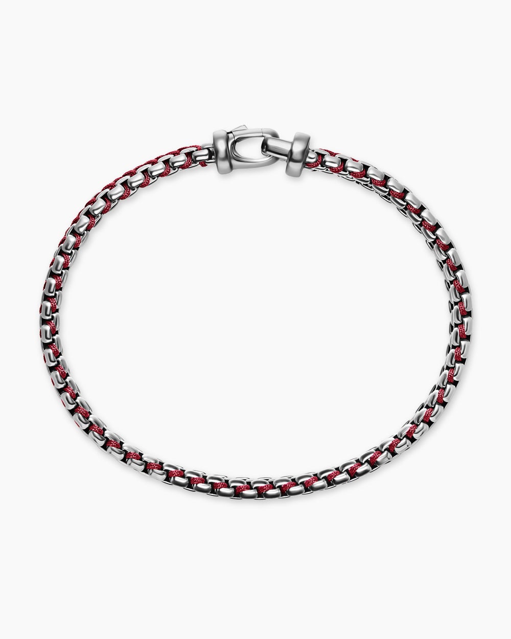 Bracelet Box Chain tissé en argent sterling, 10 mm hommes