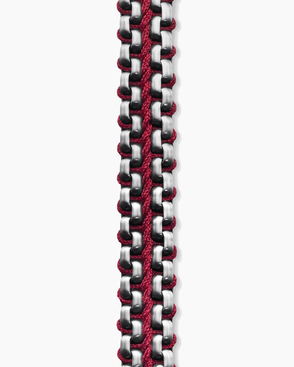 Bracelet à maille vénitienne tissée en argent sterling, 10 mm