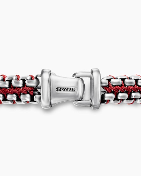 Bracelet à maille vénitienne tissée en argent sterling, 10 mm