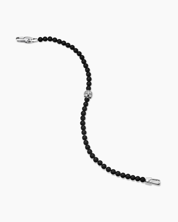 Memento Mori Skull Bracelet in Sterling Silver, 4mm