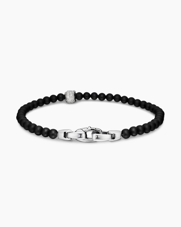 Memento Mori Skull Bracelet in Sterling Silver, 4mm