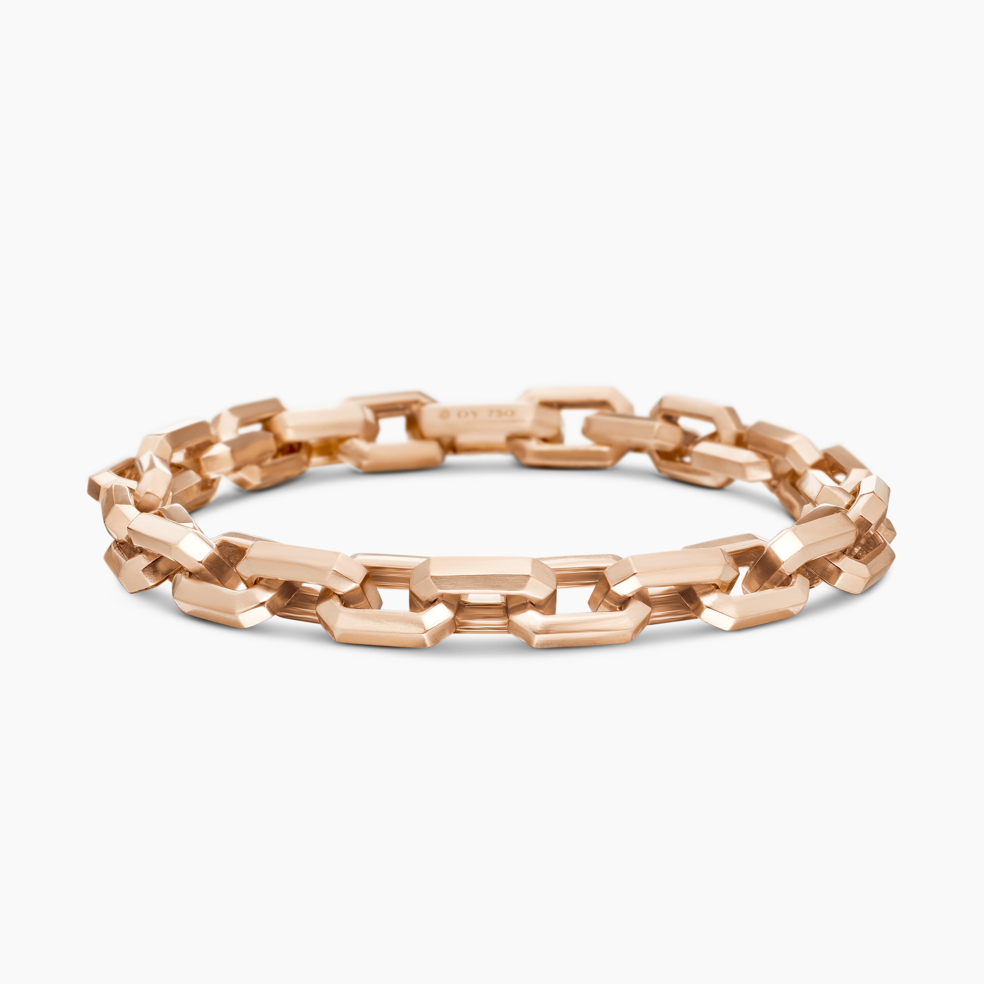 Mens Streamline&reg; Heirloom Chain Link Bracelet in 18K Rose Gold, 7.5mm