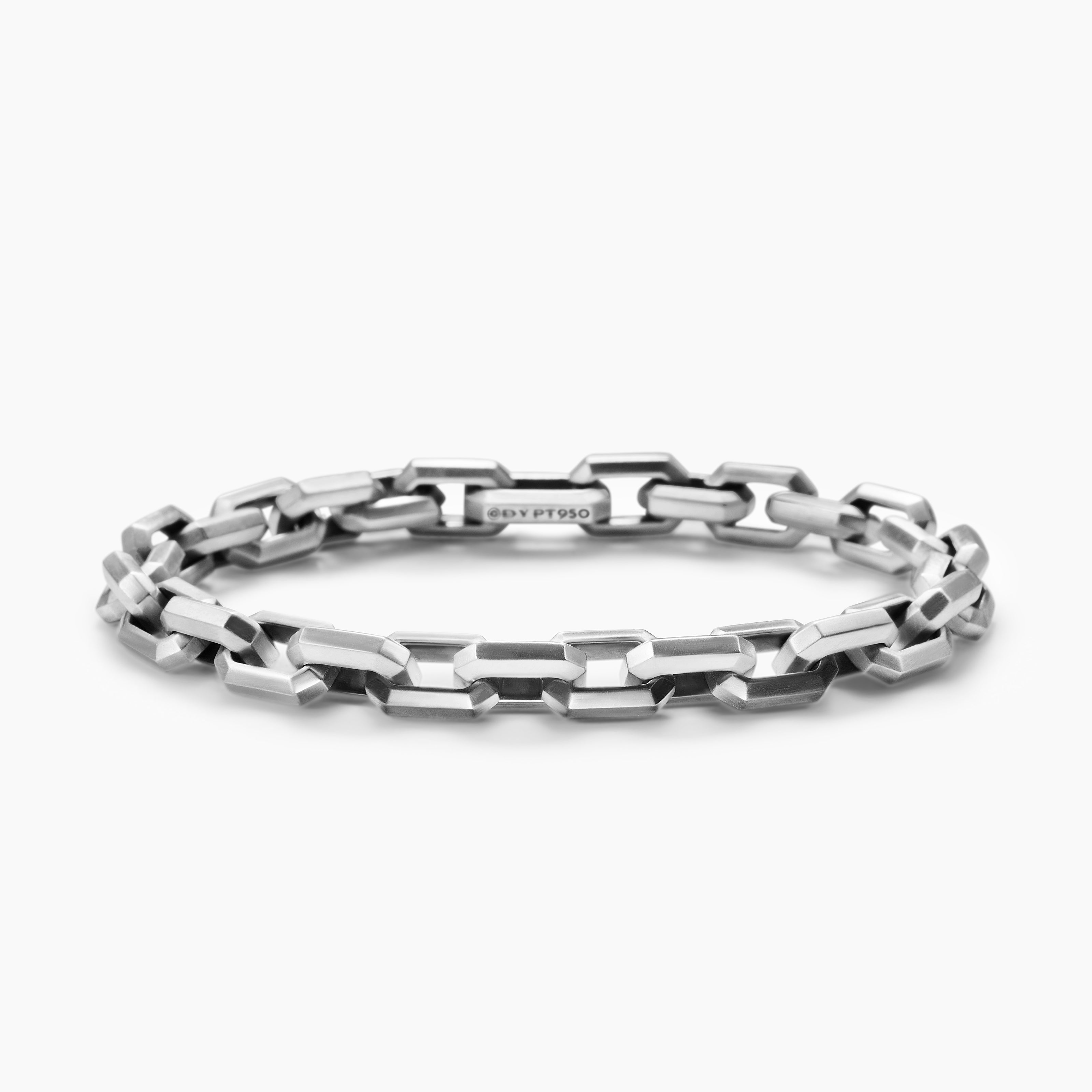Mens Streamline&reg; Heirloom Chain Link Bracelet in Platinum, 7.5mm