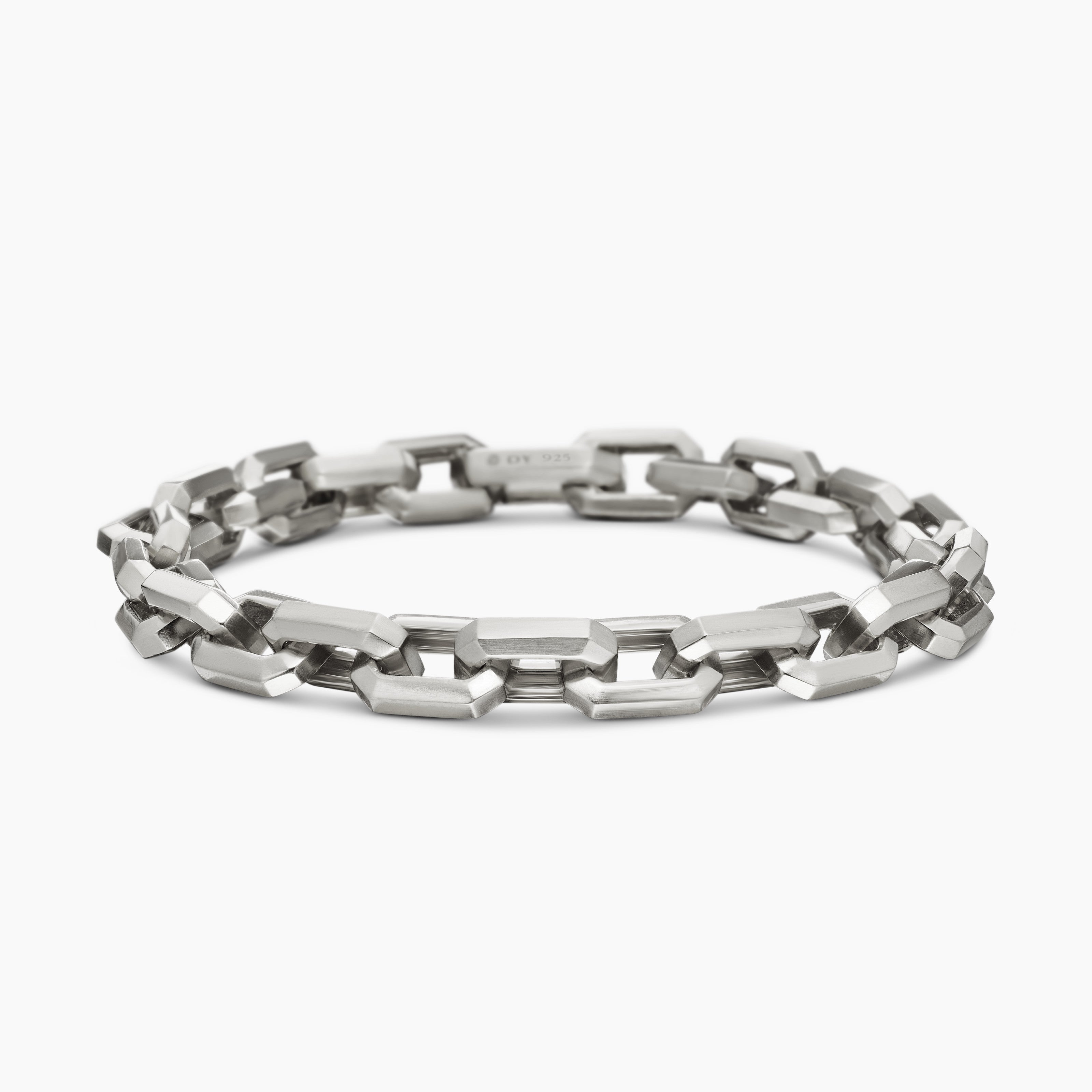Mens Streamline Heirloom Chain Link Bracelet in Sterling Silver, 7.5mm