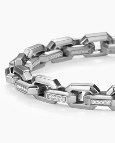 Streamline® Heirloom Chain Link Bracelet in Platinum with Diamonds