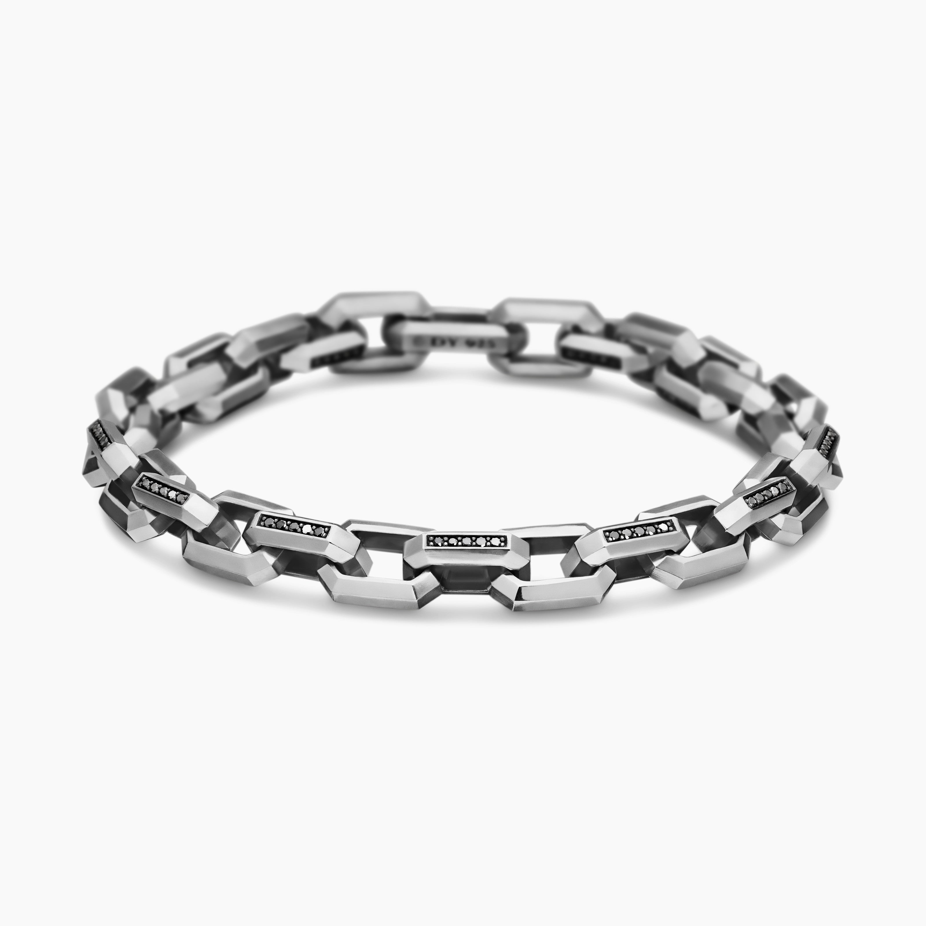Mens Streamline Heirloom Chain Link Bracelet in Sterling Silver, 7.5mm