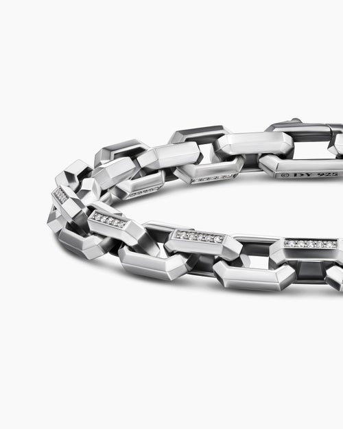 Mens Streamline Heirloom Chain Link Bracelet in Sterling Silver, 7.5mm