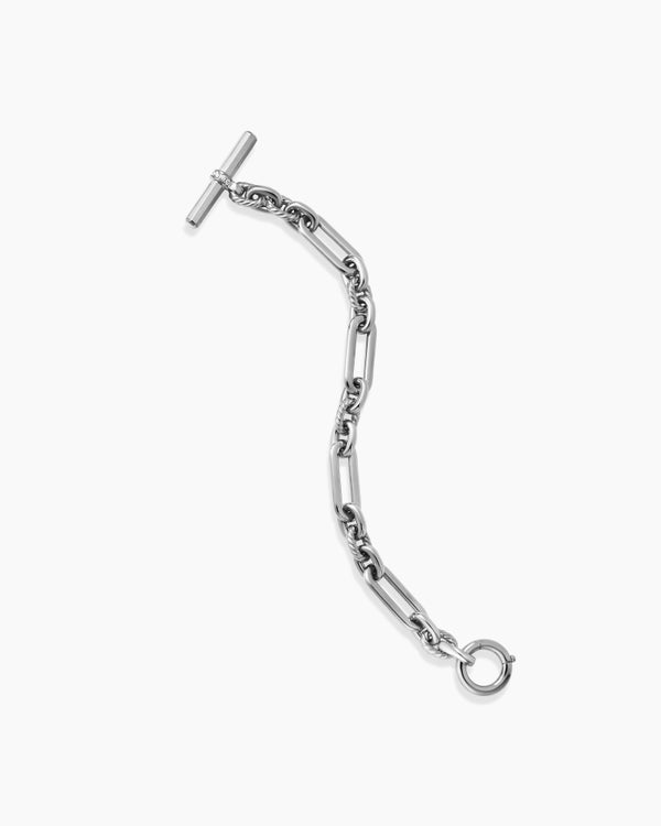 Bracelet chaîne Lexington en argent sterling avec diamants, 9,8 mm
