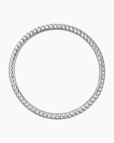 Pavé Stretch Bracelet in 18K White Gold with Diamonds, 3mm