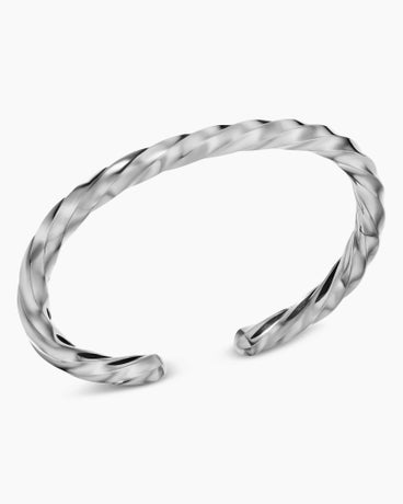 Cable Edge® Cuff Bracelet in Sterling Silver, 5.5mm