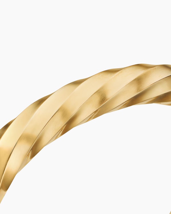 Cable Edge® Cuff Bracelet in 18K Yellow Gold, 9mm