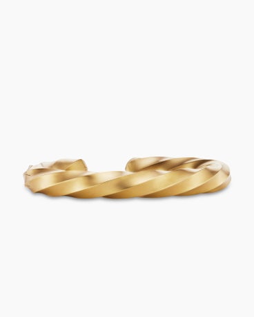 Cable Edge® Cuff Bracelet in 18K Yellow Gold, 9mm