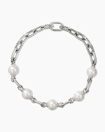 DY Madison® Pearl Chain Bracelet in Sterling Silver with Pearls, 8mm