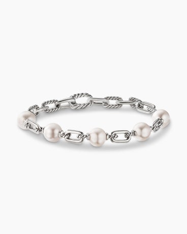DY Madison® Pearl Chain Bracelet in Sterling Silver with Pearls, 8mm