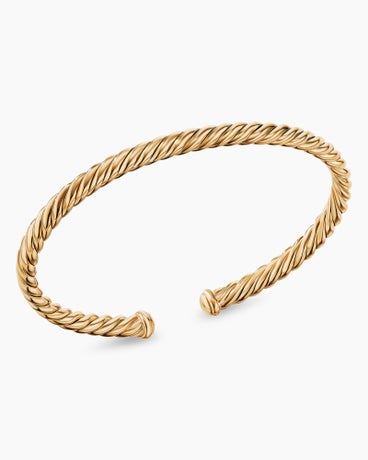 Modern Oval Cablespira® Bracelet in 18K Yellow Gold, 4.5mm