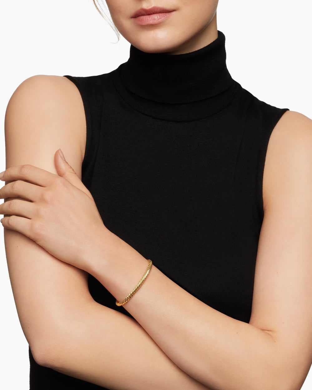 Bracelet Modern Oval Cablespira® en or jaune 18 carats, 4,5 mm femme