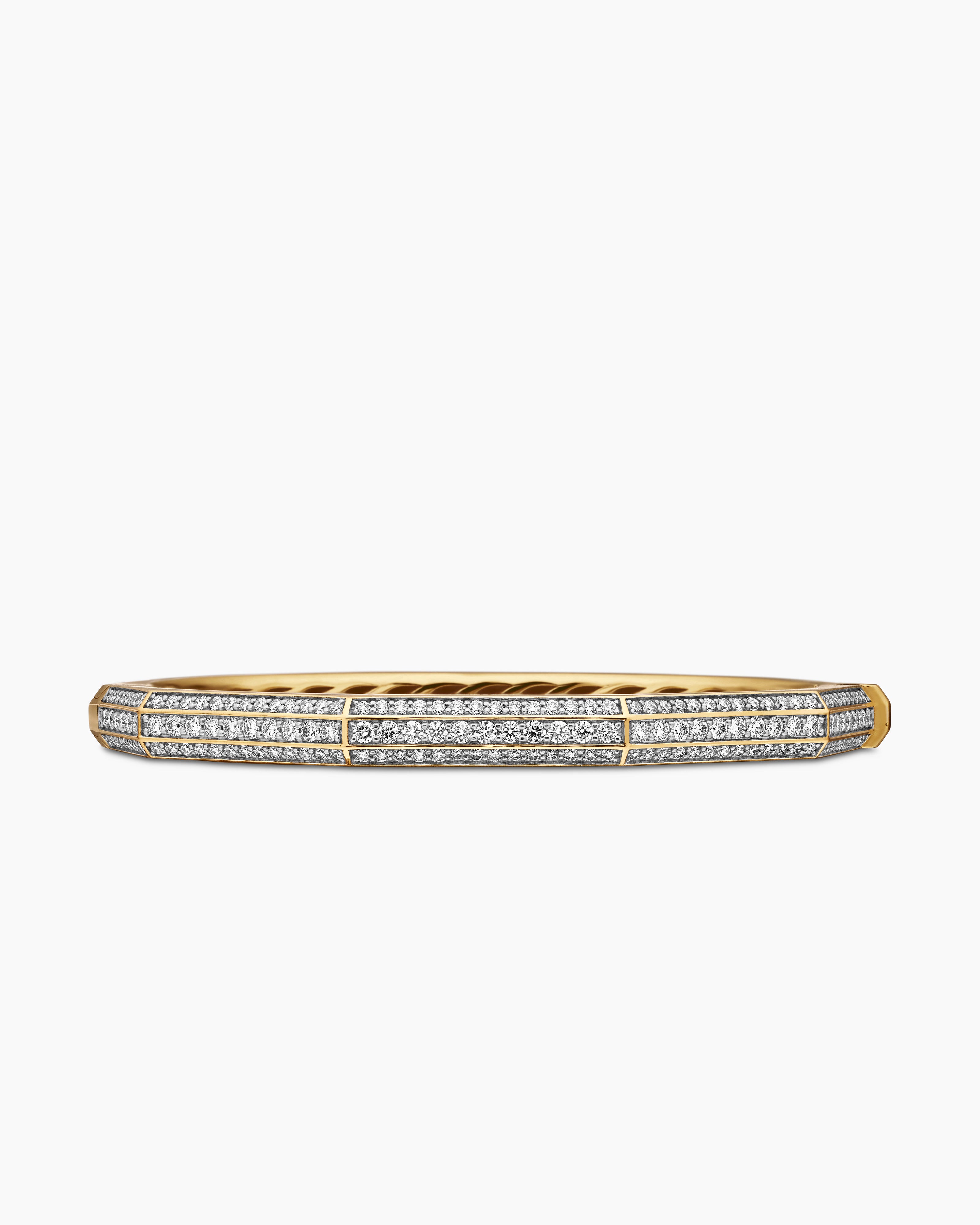 Cartier Love Pave Diamond Bracelet 18k Yellow Gold Size 18