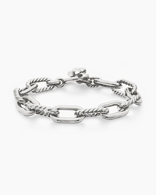 Womens DY Madison Toggle Chain Bracelet in Sterling Silver, 11mm