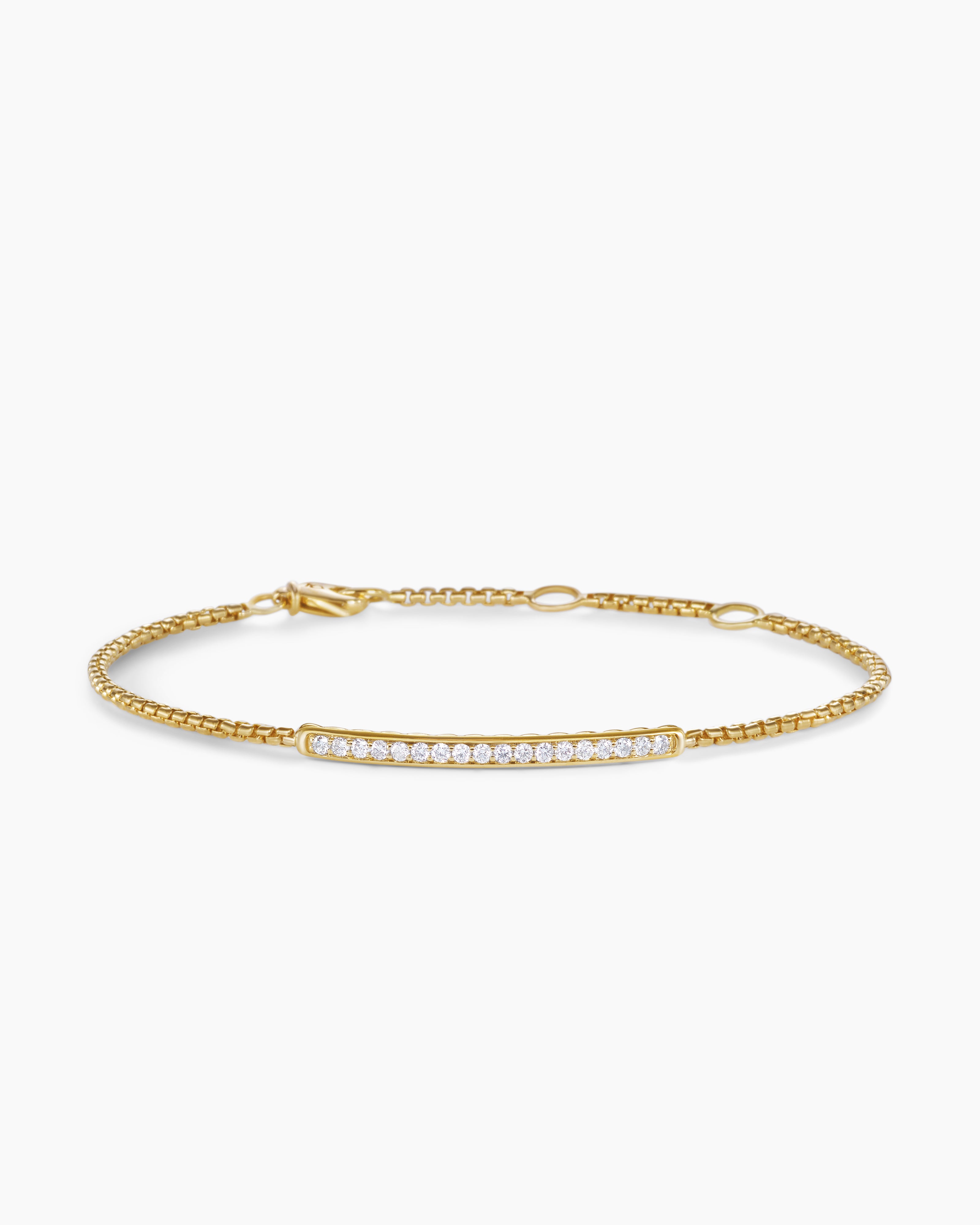 David Yurman Cable Classics Bracelet with Diamonds, Size M – Bailey's Fine  Jewelry