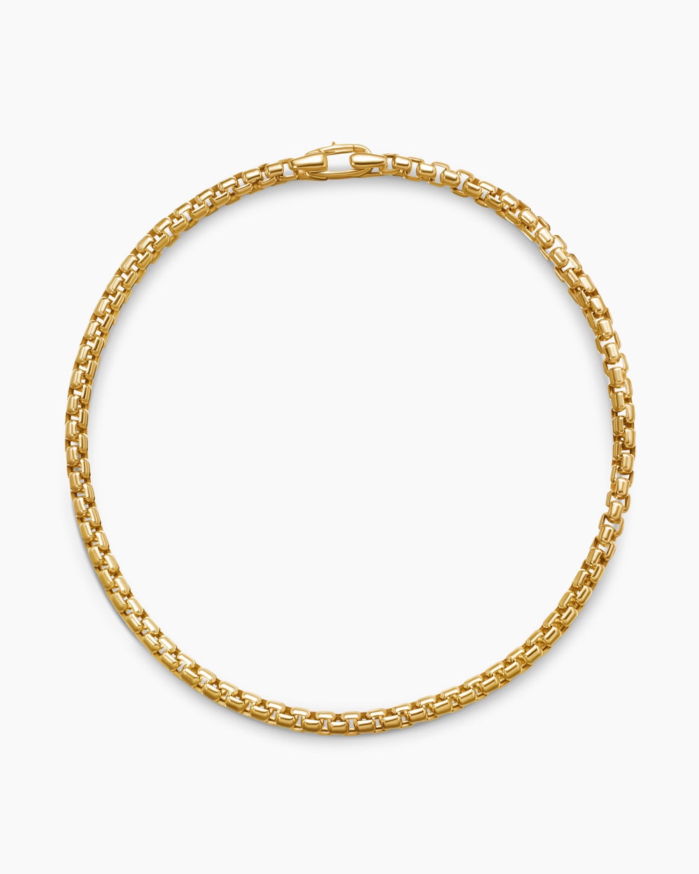 Womens DY Bel Aire Box Chain Bracelet in 18K Yellow Gold, 2.7mm