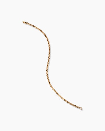 DY Bael Aire Box Chain Bracelet in 18K Yellow Gold, 2.7mm