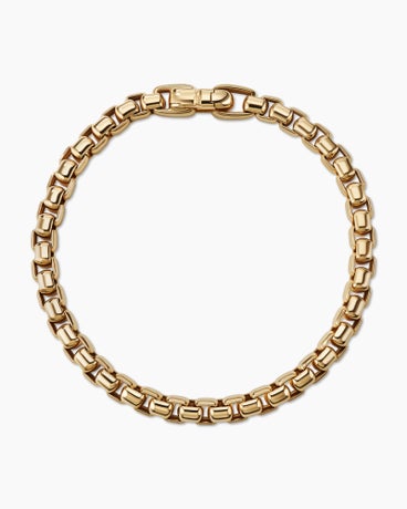 DY Bael Aire Box Chain Bracelet in 18K Yellow Gold, 5.2mm