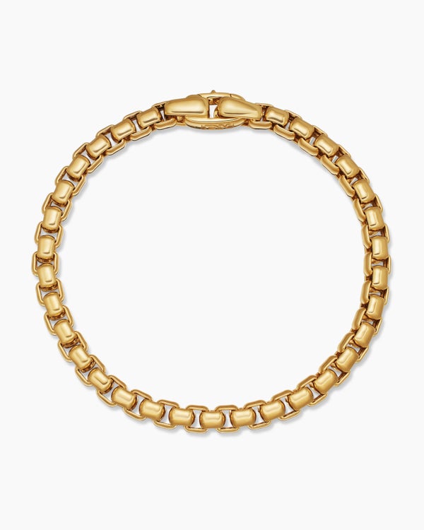 DY Bel Aire Box Chain Bracelet in 18K Yellow Gold, 5.2mm