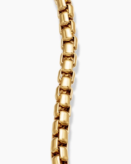 Womens DY Bel Aire Box Chain Bracelet in 18K Yellow Gold, 5.2mm
